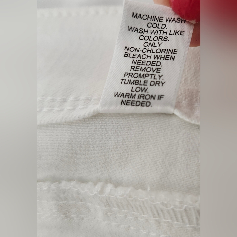 NWT Est 1946 Denim White shorts mid-rise - Picture 8 of 10